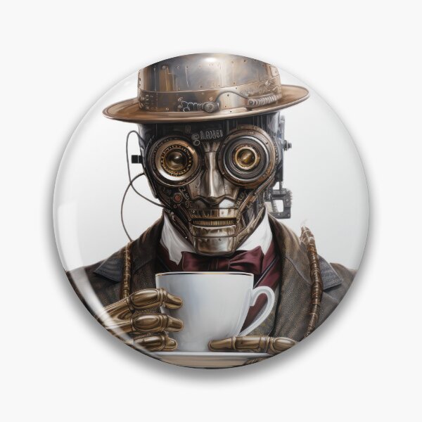 Item preview, Steampunk Coffee Drinker.a designed and sold by SteamJazzCafe.