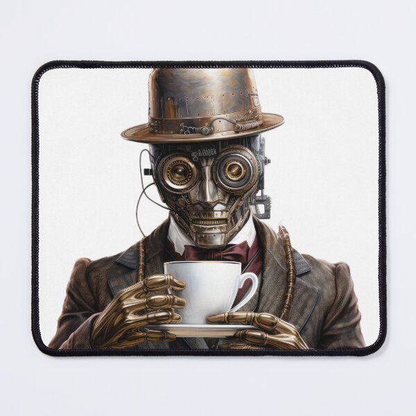 Item preview, Steampunk Coffee Drinker.a designed and sold by SteamJazzCafe.