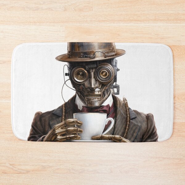 Item preview, Steampunk Coffee Drinker.a designed and sold by SteamJazzCafe.