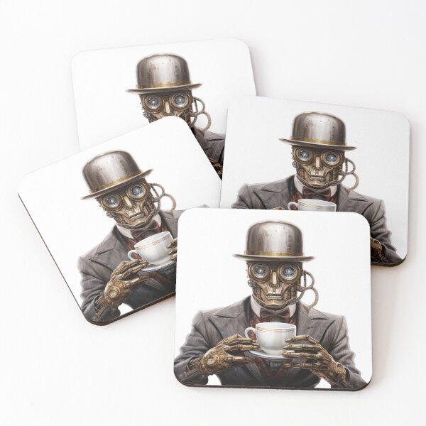 Item preview, Steampunk Coffee Drinker.d designed and sold by SteamJazzCafe.