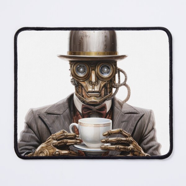 Item preview, Steampunk Coffee Drinker.d designed and sold by SteamJazzCafe.