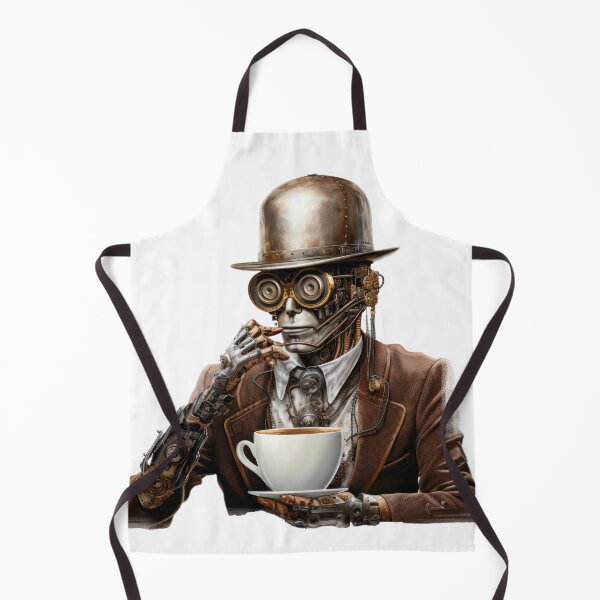 Item preview, Steampunk Coffee Drinker.f designed and sold by SteamJazzCafe.