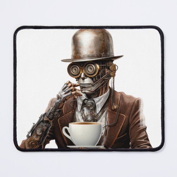 Item preview, Steampunk Coffee Drinker.f designed and sold by SteamJazzCafe.