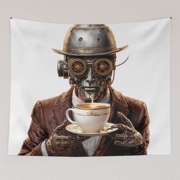 Item preview, Steampunk Coffee Drinker.b designed and sold by SteamJazzCafe.