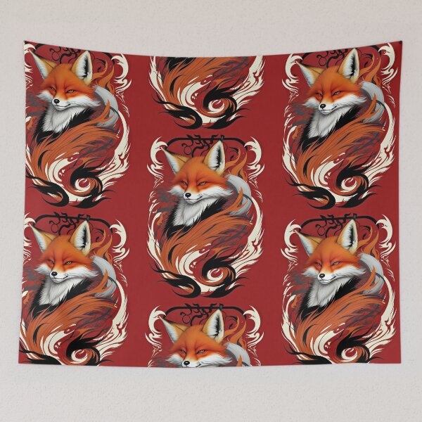 Item preview, Kitsune Japanese supernatural fox persona designed and sold by GilCohiba.