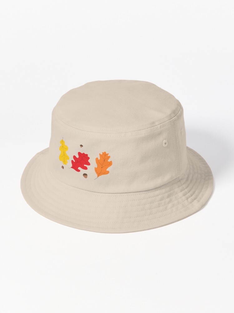 Thumbnail 1 of 6, Bucket Hat, Fall's Oak Leaves and Acorns designed and sold by 5849.