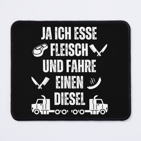 Item preview, Ja ich esse fleisch und fahre einen diesel designed and sold by Lady-Frost.