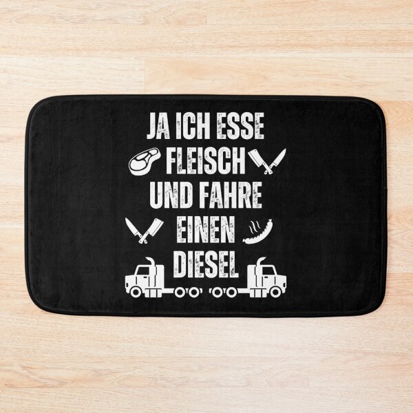 Item preview, Ja ich esse fleisch und fahre einen diesel designed and sold by Lady-Frost.