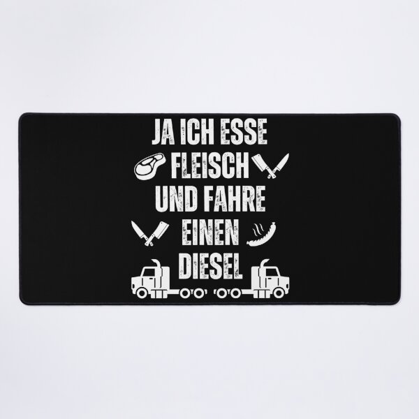 Item preview, Ja ich esse fleisch und fahre einen diesel designed and sold by Lady-Frost.