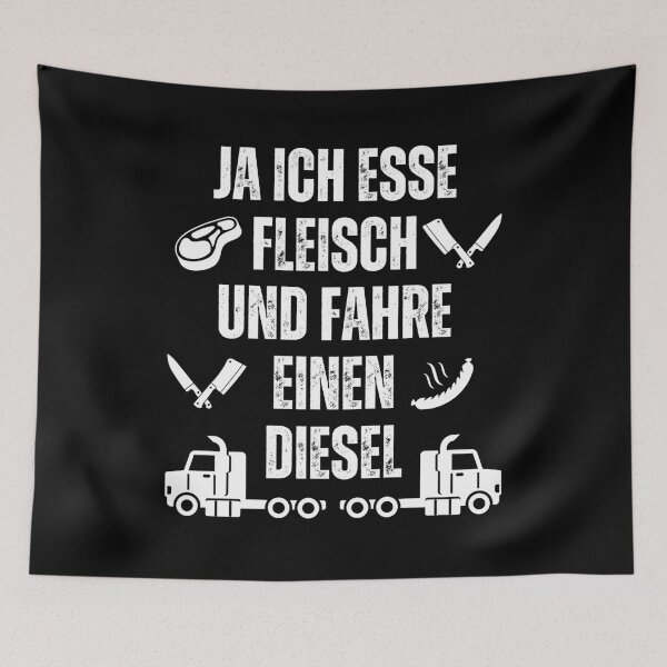 Artikelvorschau, Ja ich esse Fleisch und fahre einen Diesel entworfen und verkauft von Lady-Frost.