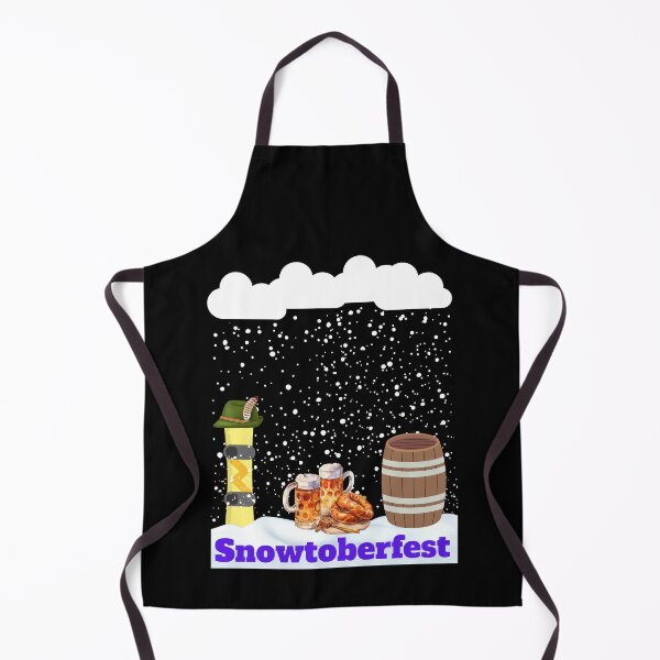 Item preview, Oktoberfest pun oktoberfest apres ski beer and pretzel snow lover snowboard fan designed and sold by Artstastic.