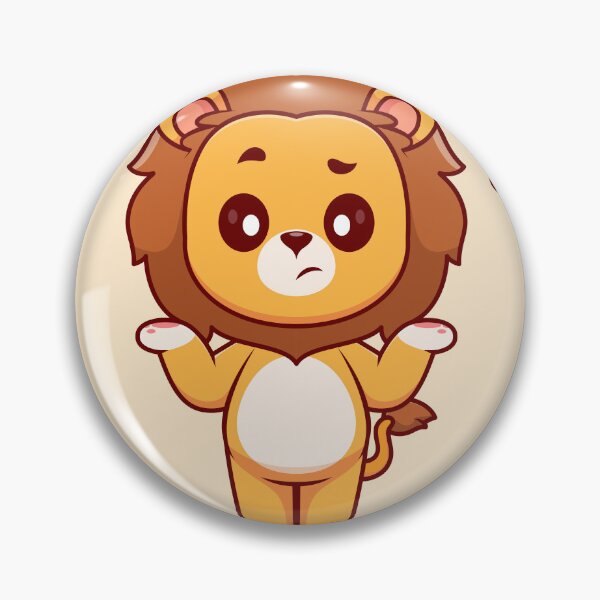 Item preview, Lion's Puzzlement: Cute Confused Lion Cartoon Vector Icon Illustration designed and sold by hjian8219.
