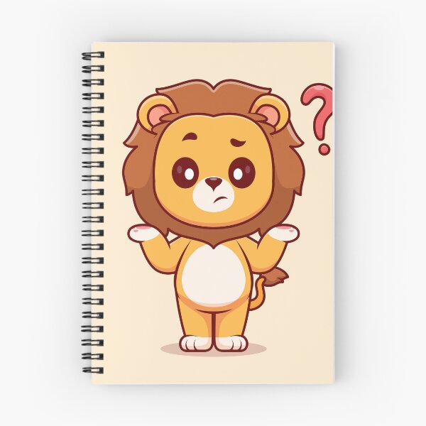 Item preview, Lion's Puzzlement: Cute Confused Lion Cartoon Vector Icon Illustration designed and sold by hjian8219.