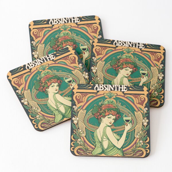Item preview, Absinthe Girl 1920s designed and sold by JeffriesArtCo.