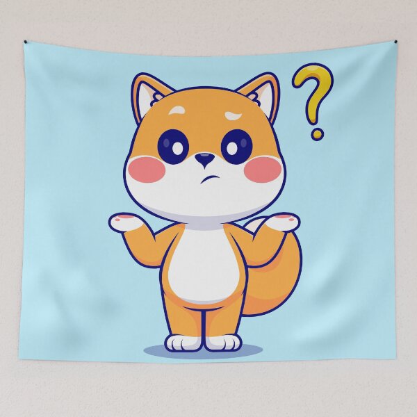 Item preview, Curious Shiba Charm: Cute Confused Shiba Inu Dog Cartoon Vector Icon designed and sold by hjian8219.