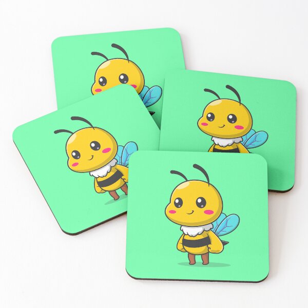 Item preview, Bee-utiful Work: Cute Standing Cartoon Vector Bee Icon Illustration" designed and sold by hjian8219.