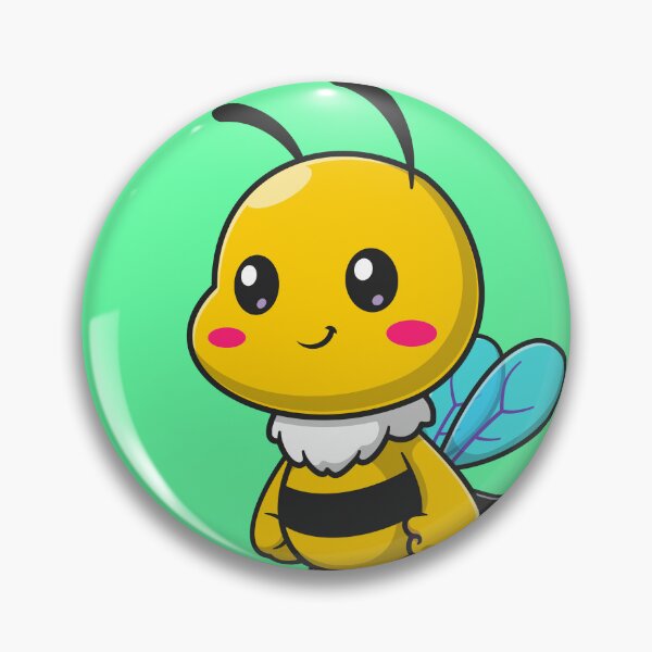 Item preview, Bee-utiful Work: Cute Standing Cartoon Vector Bee Icon Illustration" designed and sold by hjian8219.