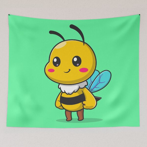 Item preview, Bee-utiful Work: Cute Standing Cartoon Vector Bee Icon Illustration" designed and sold by hjian8219.