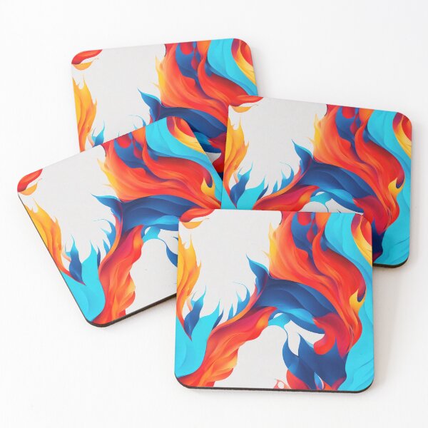 Item preview, Fire and water, energy, abstract art design designed and sold by CoolPixels.