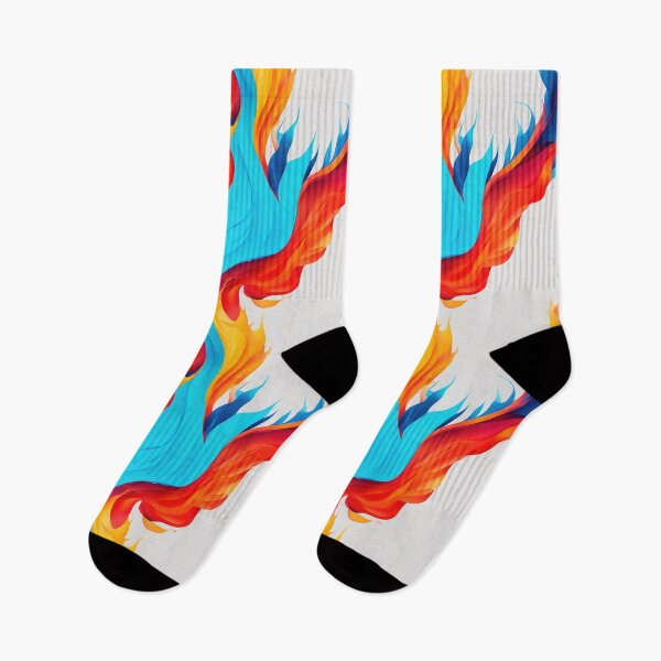 Item preview, Fire and water, energy, abstract art design designed and sold by CoolPixels.