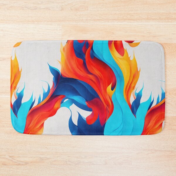 Item preview, Fire and water, energy, abstract art design designed and sold by CoolPixels.