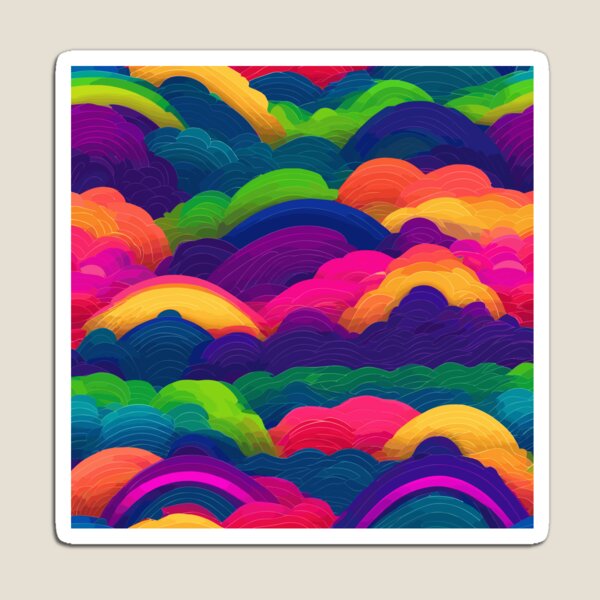 Item preview, Neon Colorful Rainbow Pattern Design designed and sold by NeutrinoJem.