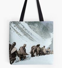 Republican soldiers crossing the border in the Pyrenees, 1938. Tote Bag