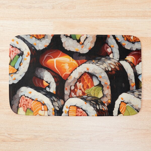 Item preview, Sushi Rolls Pattern designed and sold by Shannon Hilson.