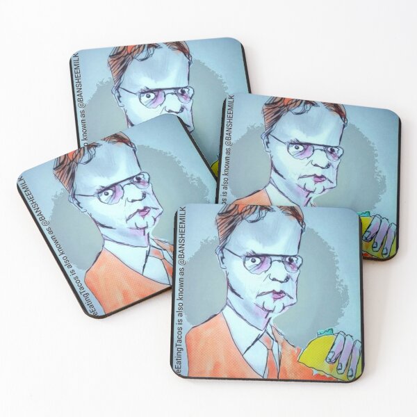 Item preview, Dwight Eating Tacos designed and sold by BansheeMilk.