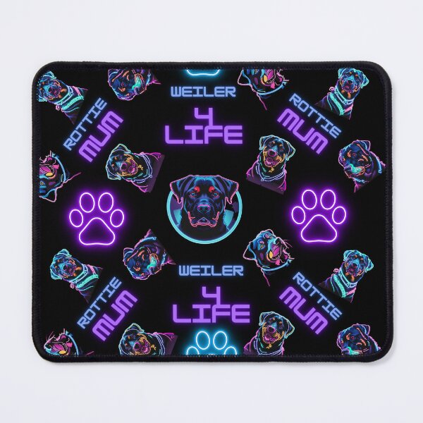 Artikelvorschau, Neon-Rottweiler-Hundedesign für Tierliebhaber entworfen und verkauft von NeutrinoJem.