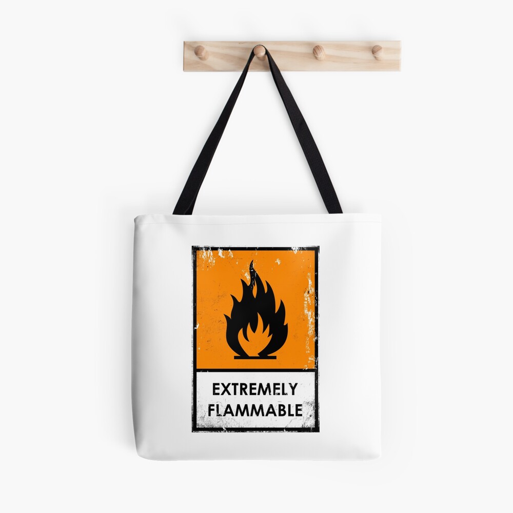 Small Zip Tote - Black/Flamma