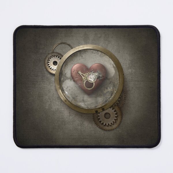 Item preview, Steampunk heart in grunge gauge designed and sold by Melli M Designs.