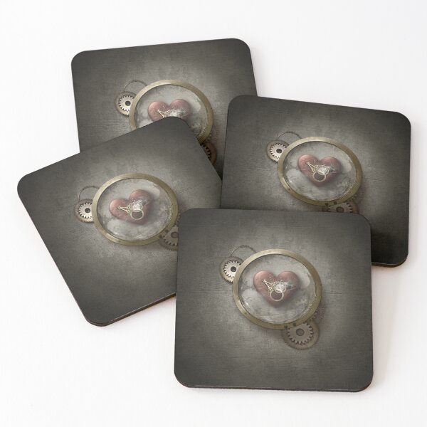 Item preview, Steampunk heart in grunge gauge designed and sold by Melli M Designs.