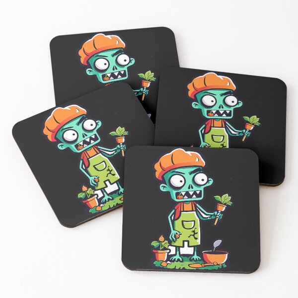 Item preview, Zombie Gardener - Zombie Groundskeeper in Creepy Cemetery designed and sold by Mechanical-Artt.