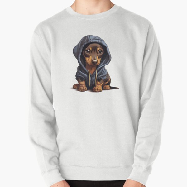 Item preview, Sausage Dog Cute Puppy Dachshund Hoodie designed and sold by jaredmcwhae.