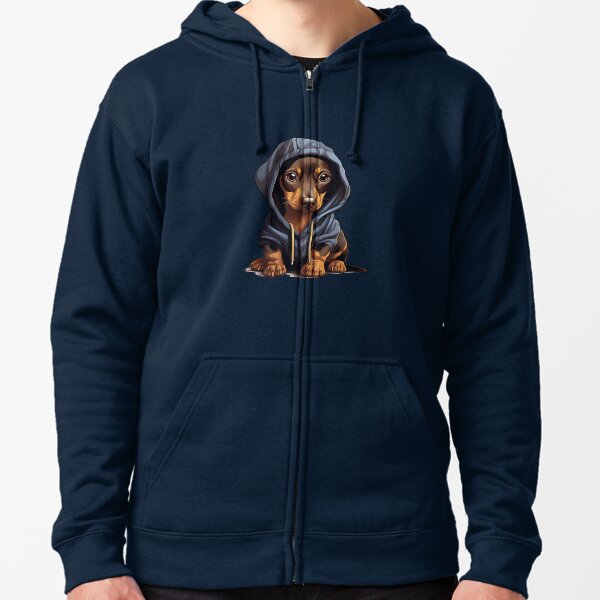 Item preview, Sausage Dog Cute Puppy Dachshund Hoodie designed and sold by jaredmcwhae.