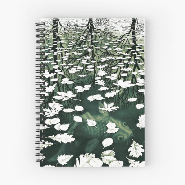 Item preview, Escher - Three Worlds Green Tones designed and sold by johnsondawn.