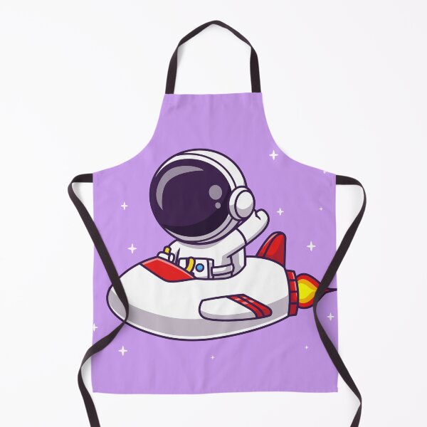 Item preview,  "Interstellar Adventure: Cute Astronaut Riding Rocket Plane Cartoon Vector Icon designed and sold by hjian8219.
