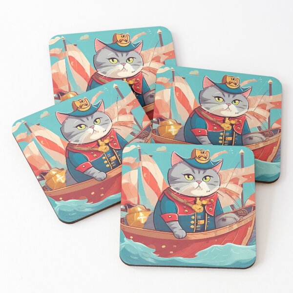 Item preview, British Shorthair Pirate Adventure designed and sold by purrfect pattern.