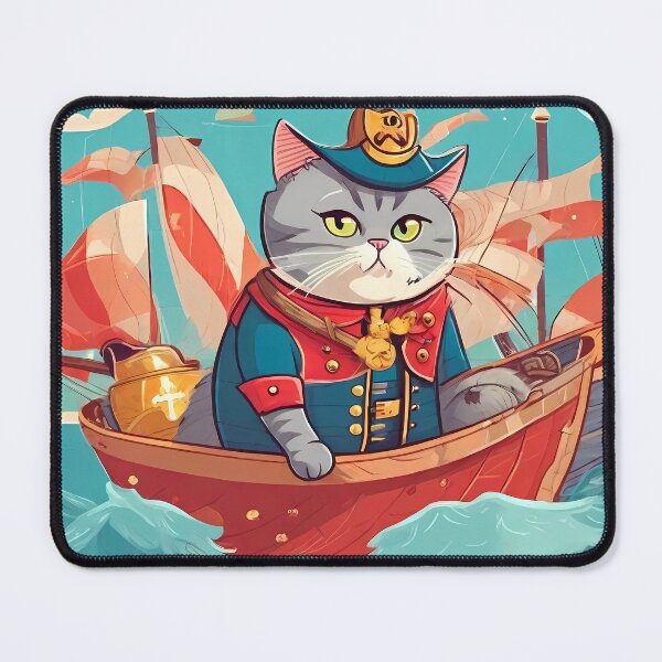 Item preview, British Shorthair Pirate Adventure designed and sold by purrfect pattern.