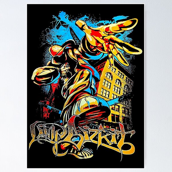 limp bizkit  リンプ・ビズキット ●  B2サイズ非売品ポスター 2000's Limp Bizkit 額入りポスター - アンティーク、ビンテージ