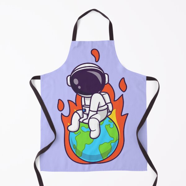 Item preview, Guardian of the Globe: Cute Astronaut Protecting Earth Cartoon Vector Icon designed and sold by hjian8219.