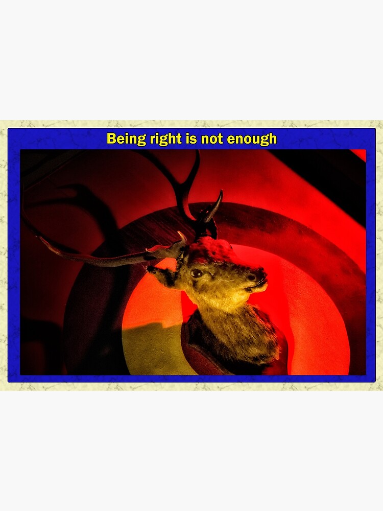 Being right is not enough by AntSmith