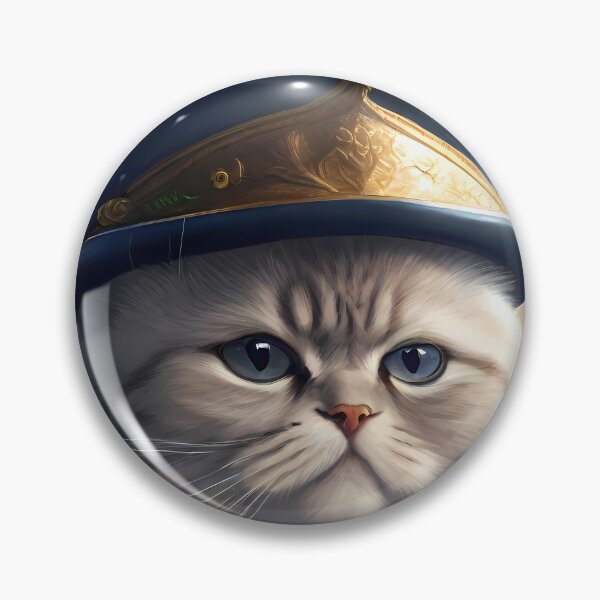 Item preview, Scottish Fold cat as a swashbuckling pirate designed and sold by purrfect pattern.