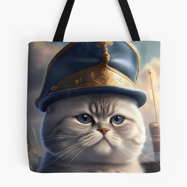 Item preview, Scottish Fold cat as a swashbuckling pirate designed and sold by purrfect pattern.