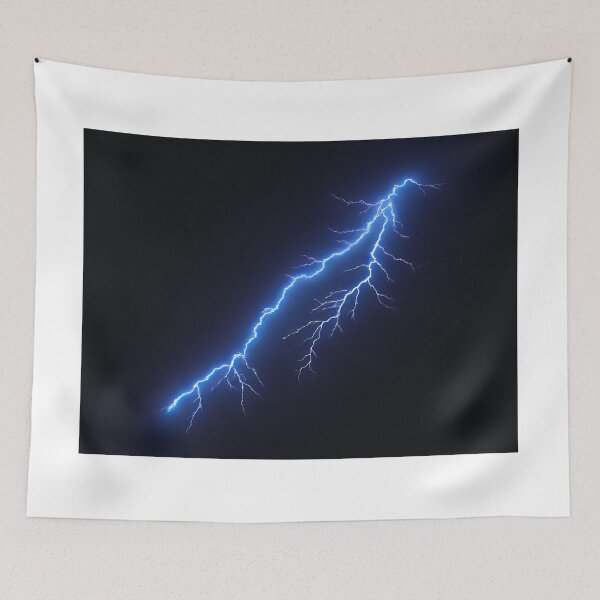 Item preview, A vibrant electric blue lightning bolt designed and sold by karlosss.