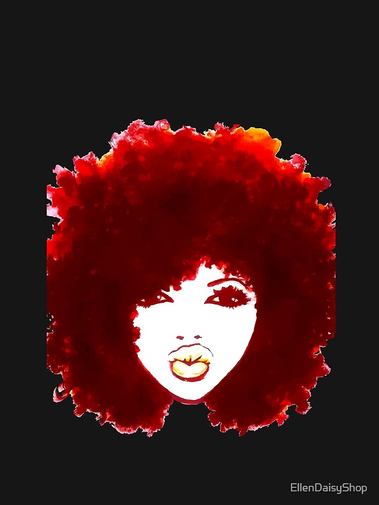 Natural Hair Curly Hair Autumn Afro Tshirt/Tees T-Shirt by EllenDaisyShop