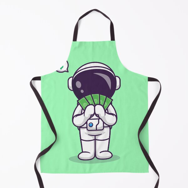 Item preview, Cosmic Finances: Cute Astronaut with Money Cartoon Vector Icon designed and sold by hjian8219.