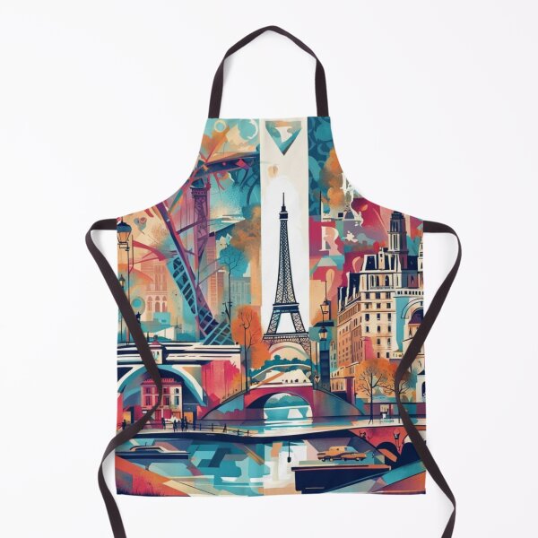 Item preview, Paris abstract art with Eiffel Tower designed and sold by JackFreestone.