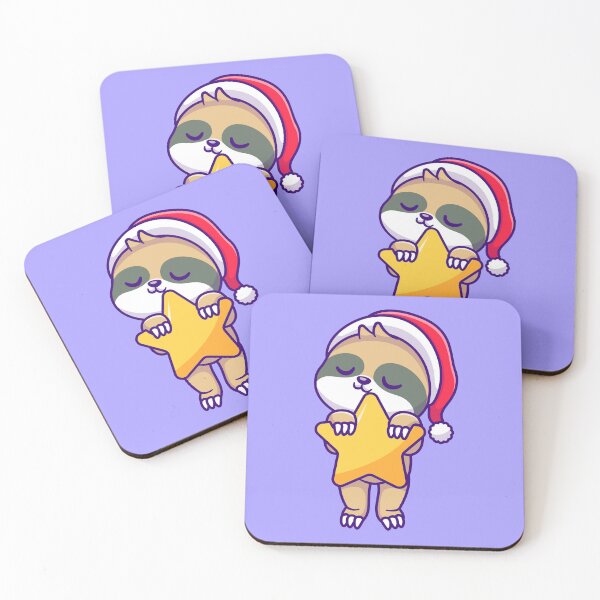 Item preview, Sloth's Stellar Soar: Cute Winter Cartoon Vector Icon designed and sold by hjian8219.